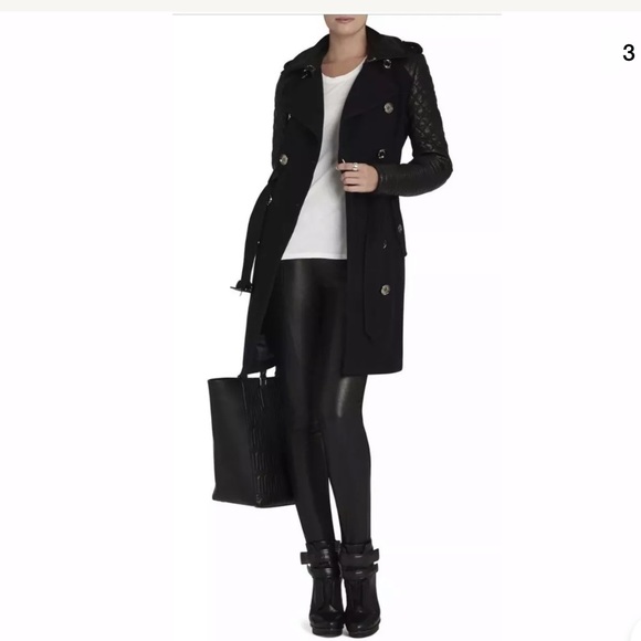 NEW Bcbg MaxAzria Large 12 Isabella Leather Jacket - Picture 4 of 8